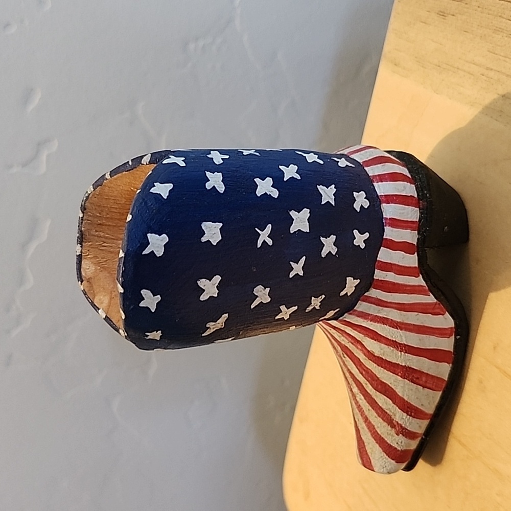 Wooden Cowboy Boot